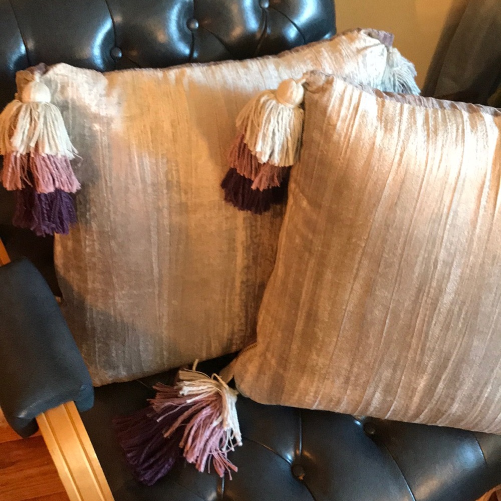 Anthropologie throw pillows